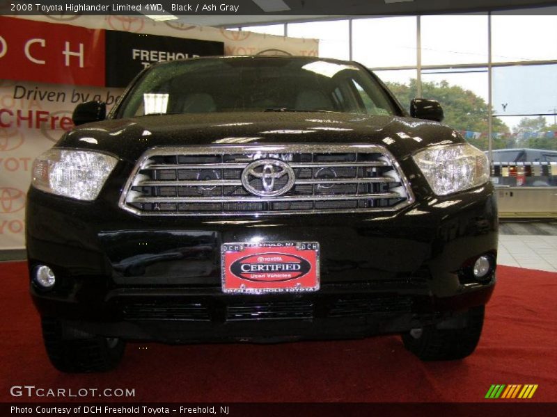 Black / Ash Gray 2008 Toyota Highlander Limited 4WD