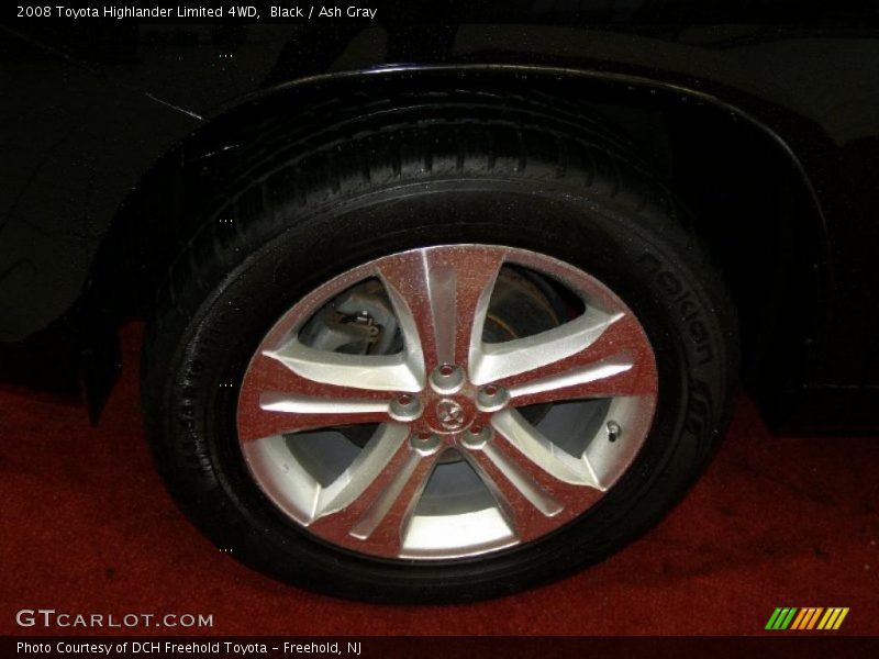 Black / Ash Gray 2008 Toyota Highlander Limited 4WD