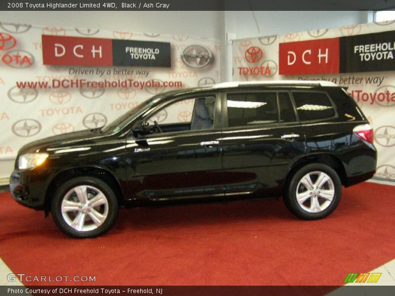 Black / Ash Gray 2008 Toyota Highlander Limited 4WD