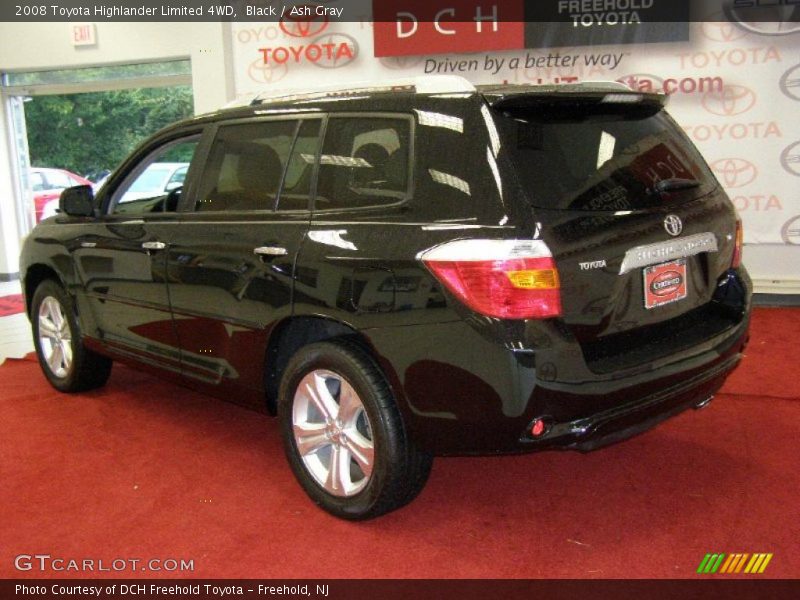 Black / Ash Gray 2008 Toyota Highlander Limited 4WD