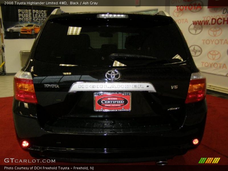 Black / Ash Gray 2008 Toyota Highlander Limited 4WD