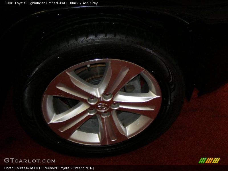 Black / Ash Gray 2008 Toyota Highlander Limited 4WD