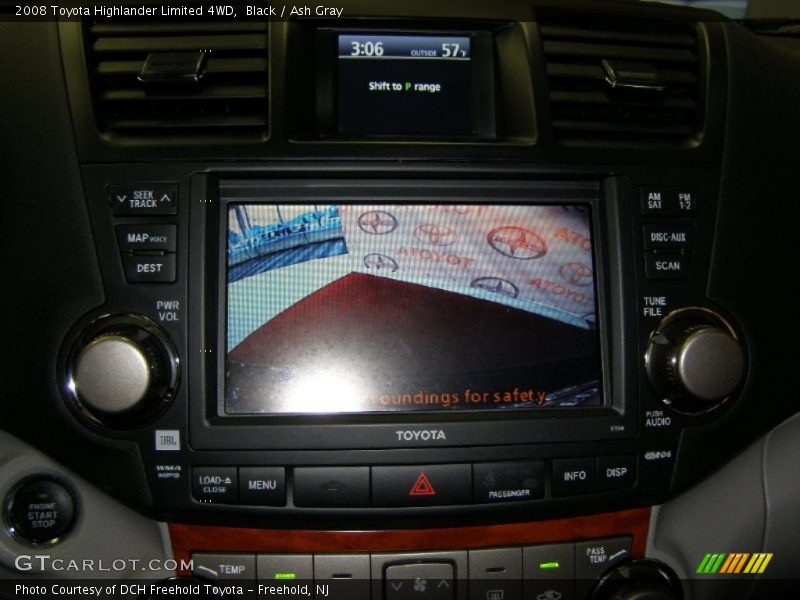 Black / Ash Gray 2008 Toyota Highlander Limited 4WD