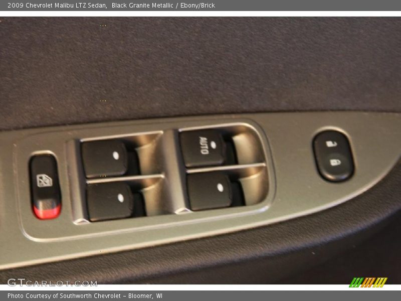Black Granite Metallic / Ebony/Brick 2009 Chevrolet Malibu LTZ Sedan