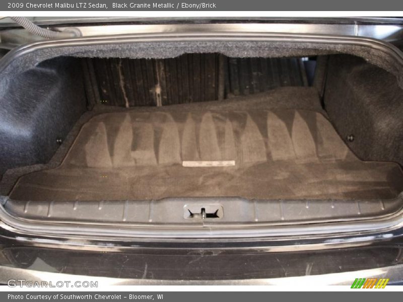 Black Granite Metallic / Ebony/Brick 2009 Chevrolet Malibu LTZ Sedan