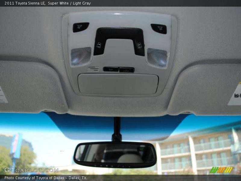 Super White / Light Gray 2011 Toyota Sienna LE