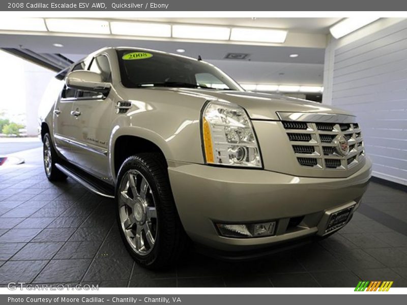 Quicksilver / Ebony 2008 Cadillac Escalade ESV AWD
