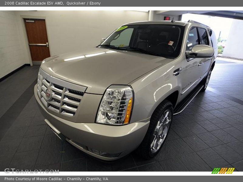 Quicksilver / Ebony 2008 Cadillac Escalade ESV AWD