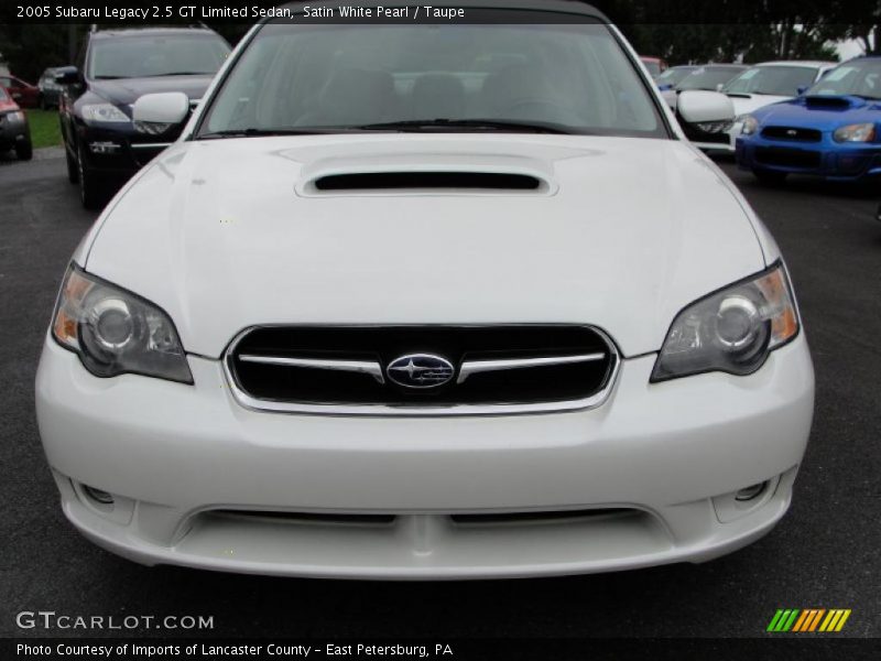 Satin White Pearl / Taupe 2005 Subaru Legacy 2.5 GT Limited Sedan