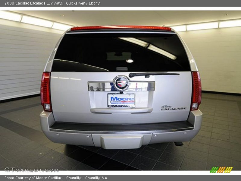 Quicksilver / Ebony 2008 Cadillac Escalade ESV AWD