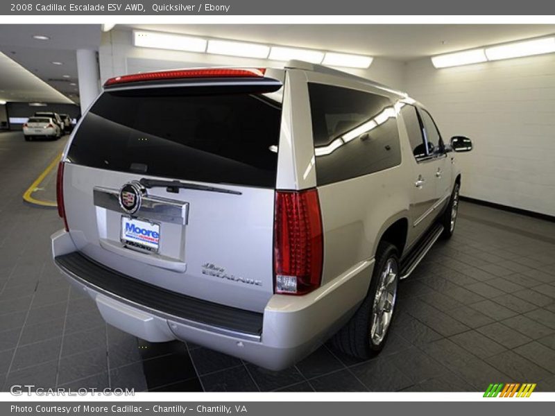 Quicksilver / Ebony 2008 Cadillac Escalade ESV AWD
