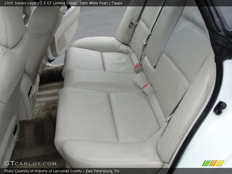 Satin White Pearl / Taupe 2005 Subaru Legacy 2.5 GT Limited Sedan