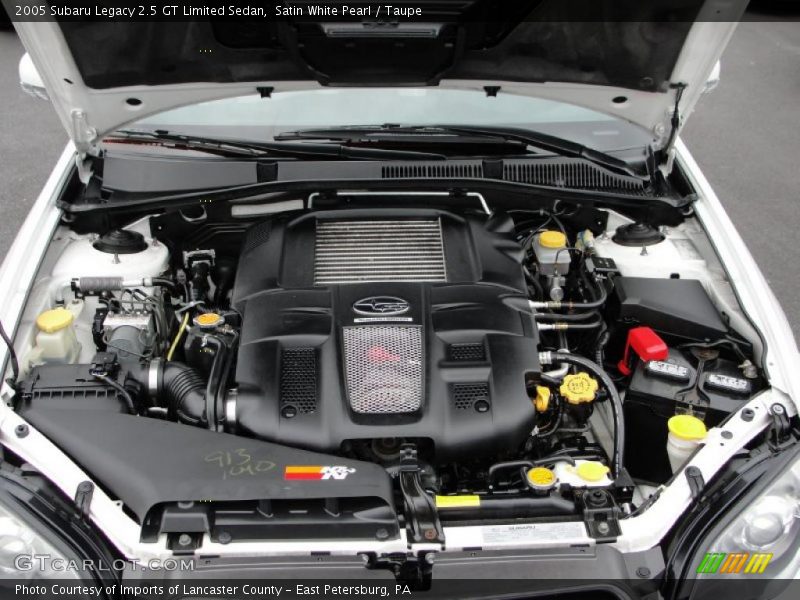 Satin White Pearl / Taupe 2005 Subaru Legacy 2.5 GT Limited Sedan