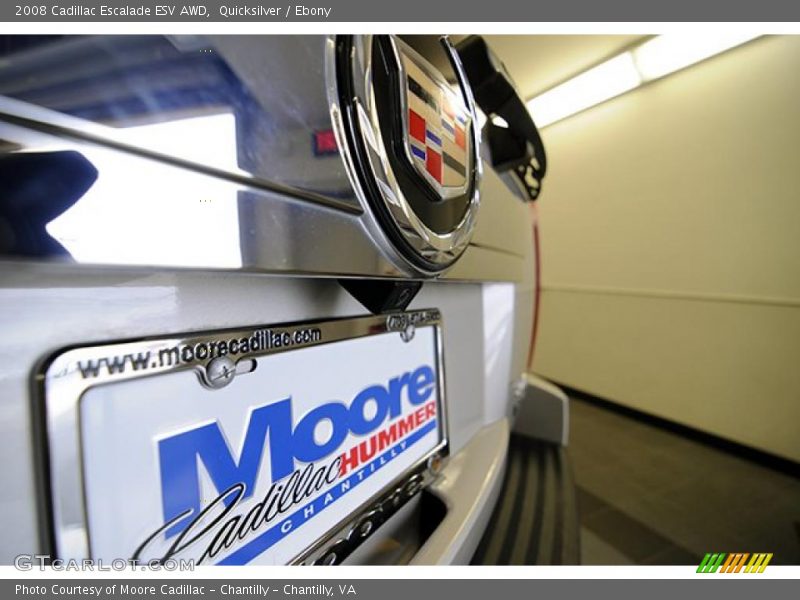 Quicksilver / Ebony 2008 Cadillac Escalade ESV AWD