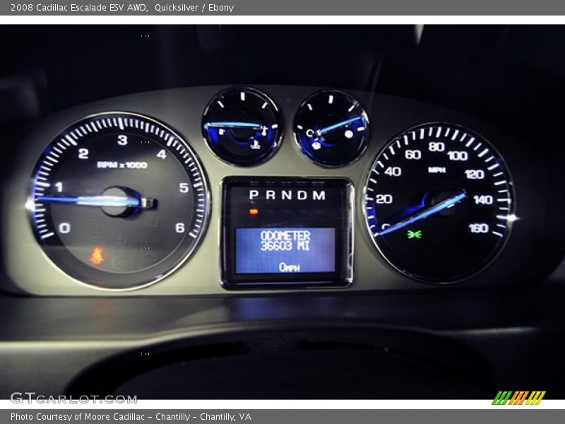 Quicksilver / Ebony 2008 Cadillac Escalade ESV AWD