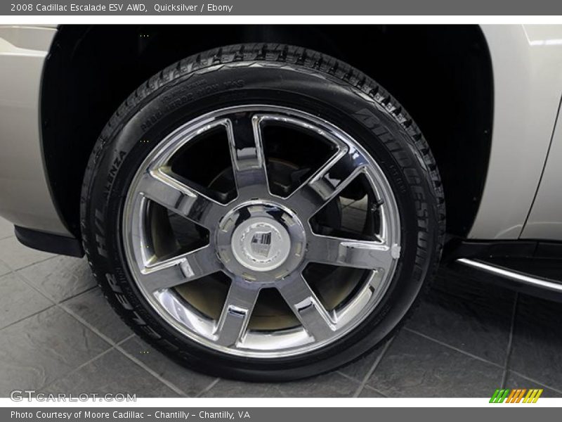 Quicksilver / Ebony 2008 Cadillac Escalade ESV AWD
