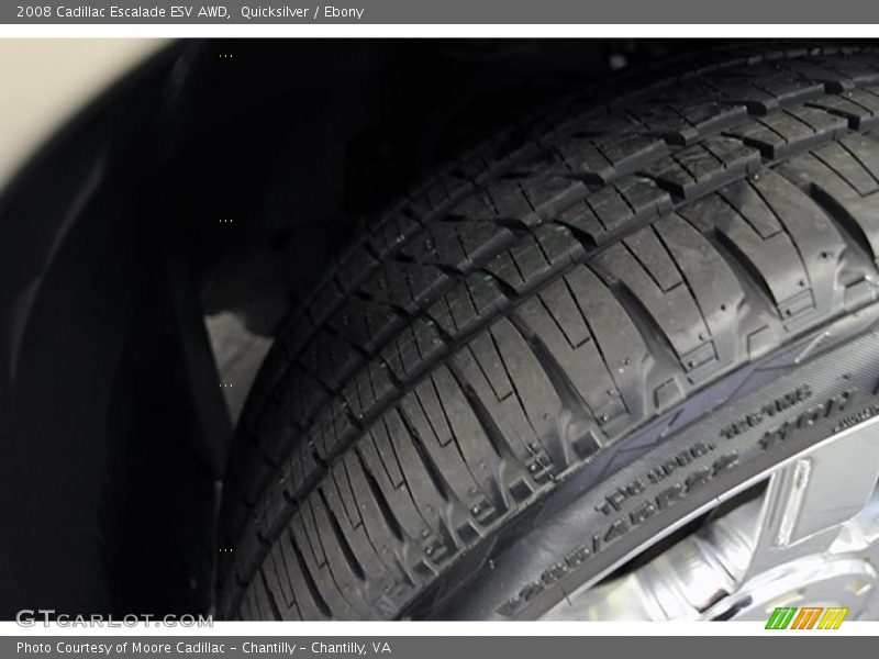 Quicksilver / Ebony 2008 Cadillac Escalade ESV AWD