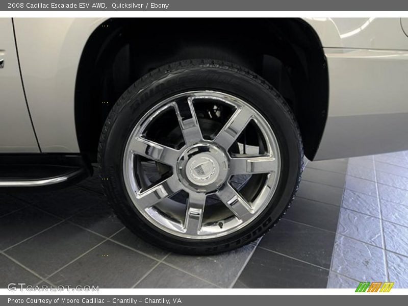 Quicksilver / Ebony 2008 Cadillac Escalade ESV AWD