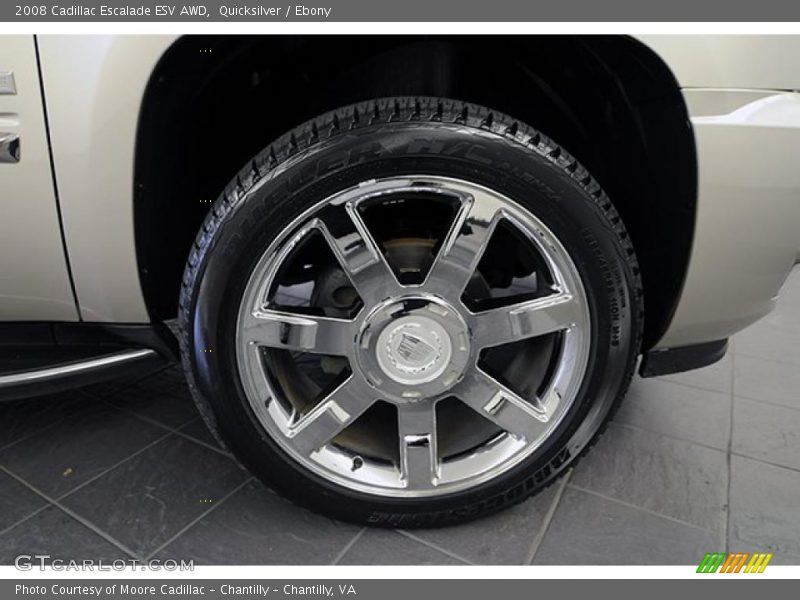 Quicksilver / Ebony 2008 Cadillac Escalade ESV AWD
