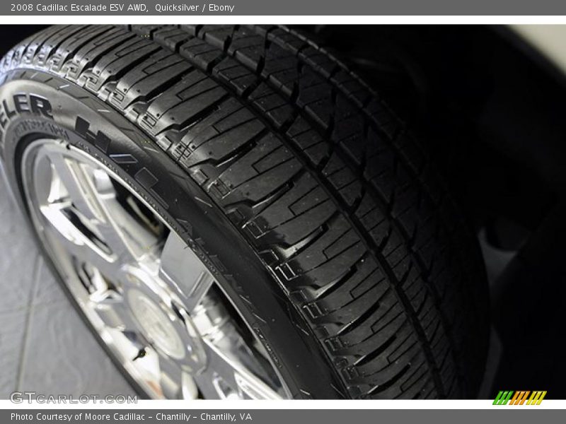 Quicksilver / Ebony 2008 Cadillac Escalade ESV AWD