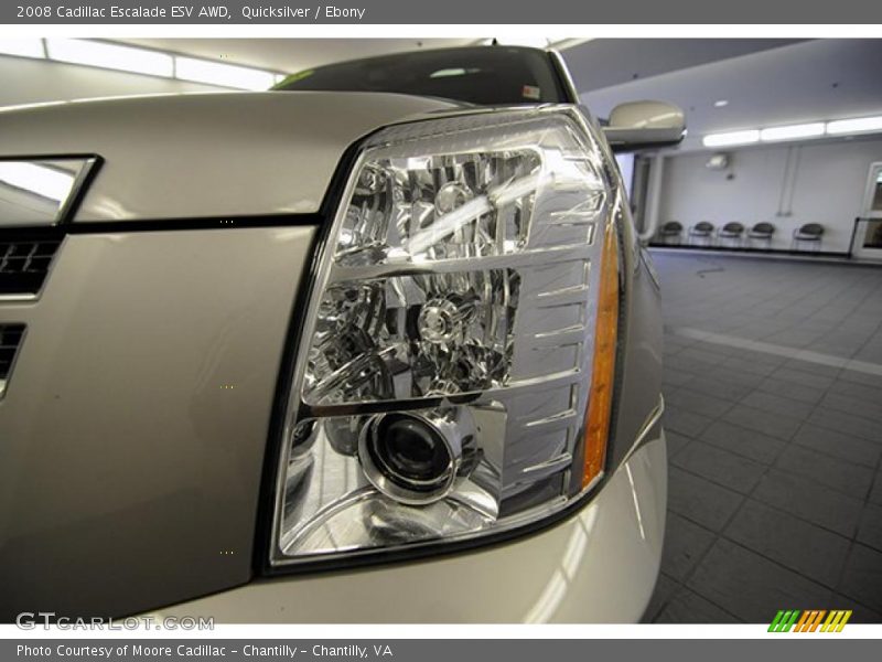 Quicksilver / Ebony 2008 Cadillac Escalade ESV AWD