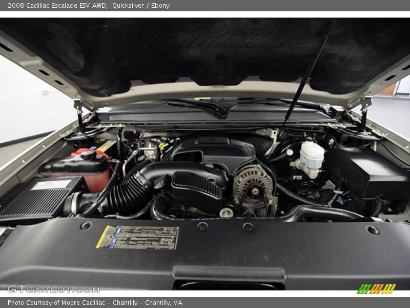 Quicksilver / Ebony 2008 Cadillac Escalade ESV AWD