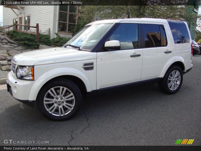 Alaska White / Ebony 2010 Land Rover LR4 HSE Lux