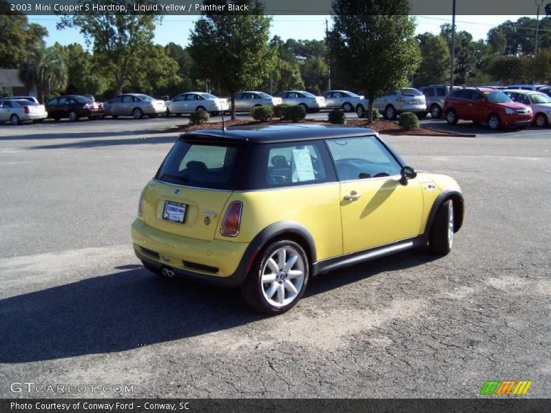 Liquid Yellow / Panther Black 2003 Mini Cooper S Hardtop