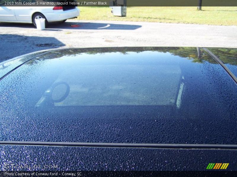 Liquid Yellow / Panther Black 2003 Mini Cooper S Hardtop