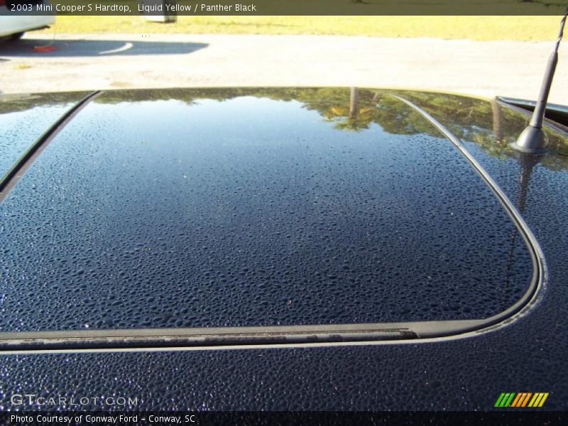 Liquid Yellow / Panther Black 2003 Mini Cooper S Hardtop