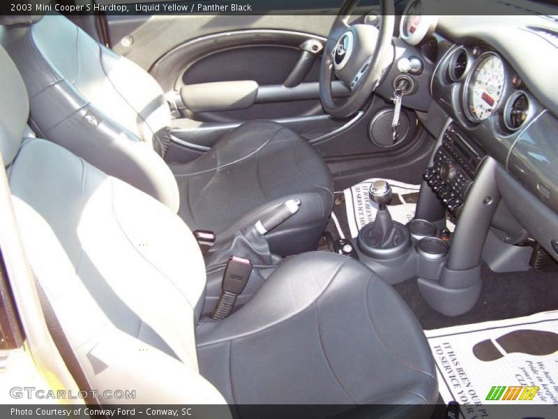 Liquid Yellow / Panther Black 2003 Mini Cooper S Hardtop