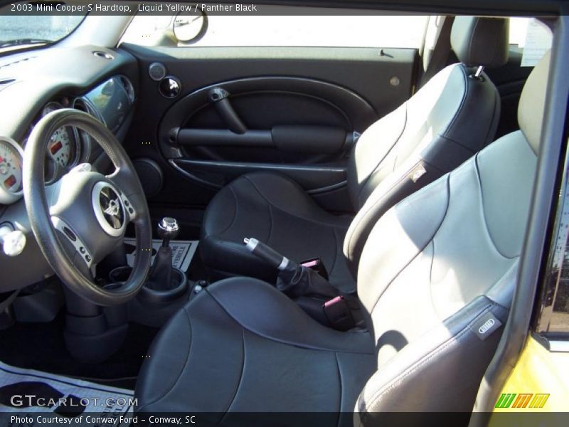 Liquid Yellow / Panther Black 2003 Mini Cooper S Hardtop