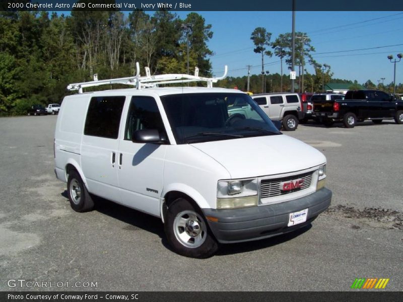 Ivory White / Blue 2000 Chevrolet Astro AWD Commercial Van