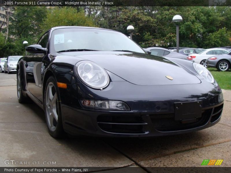 Midnight Blue Metallic / Black 2005 Porsche 911 Carrera Coupe