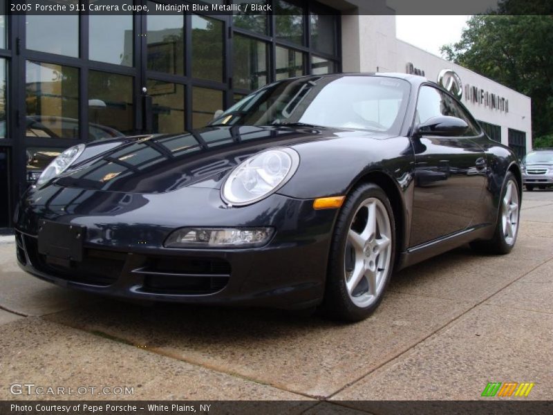 Midnight Blue Metallic / Black 2005 Porsche 911 Carrera Coupe