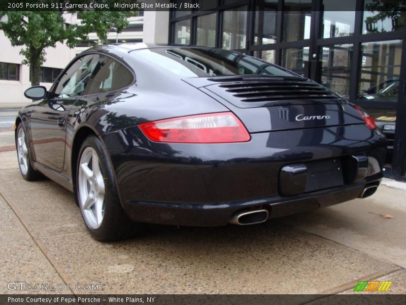 Midnight Blue Metallic / Black 2005 Porsche 911 Carrera Coupe