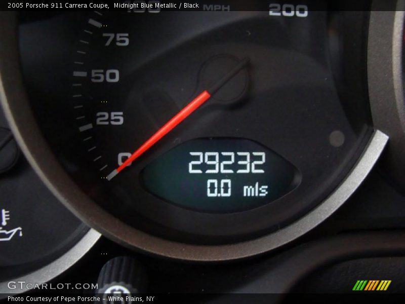 Midnight Blue Metallic / Black 2005 Porsche 911 Carrera Coupe