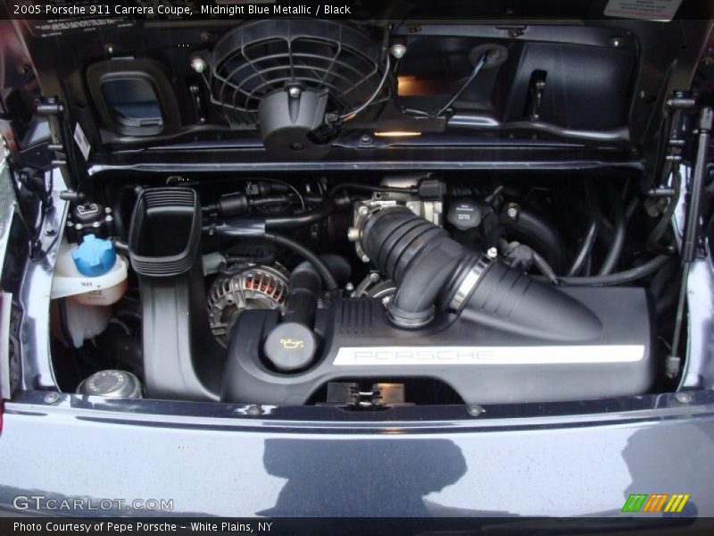 Midnight Blue Metallic / Black 2005 Porsche 911 Carrera Coupe