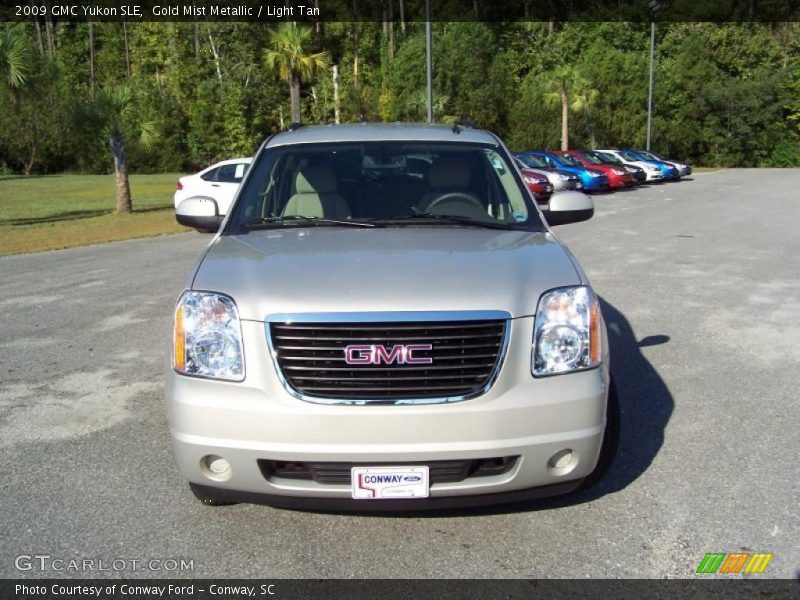 Gold Mist Metallic / Light Tan 2009 GMC Yukon SLE