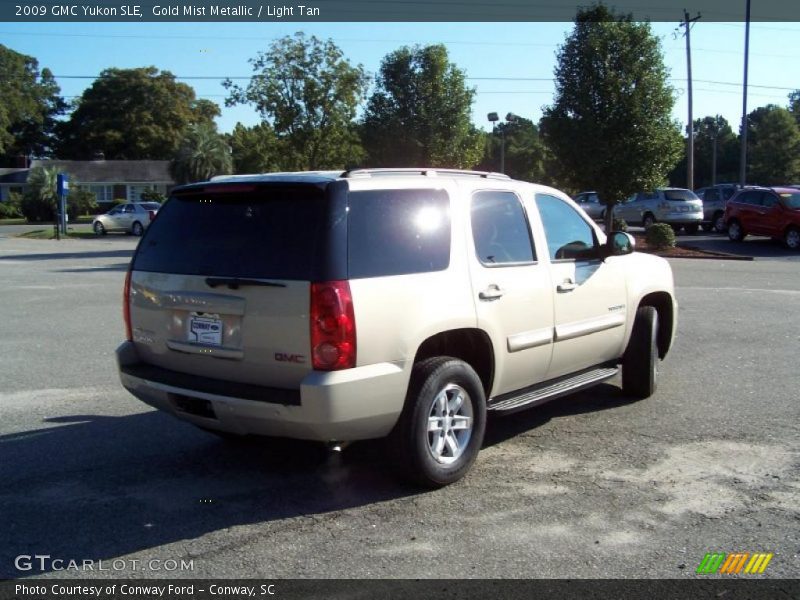 Gold Mist Metallic / Light Tan 2009 GMC Yukon SLE