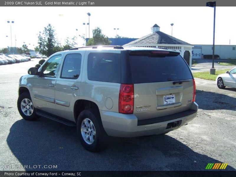 Gold Mist Metallic / Light Tan 2009 GMC Yukon SLE