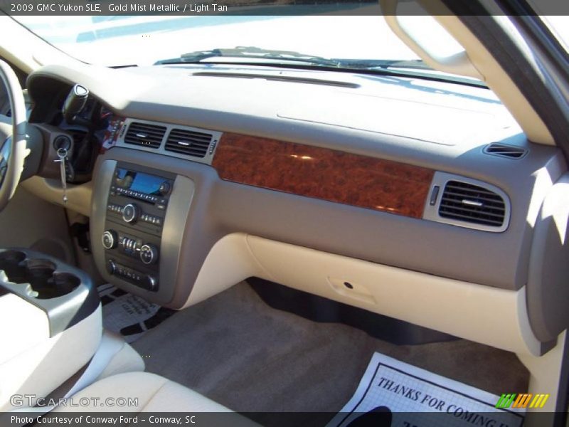 Gold Mist Metallic / Light Tan 2009 GMC Yukon SLE