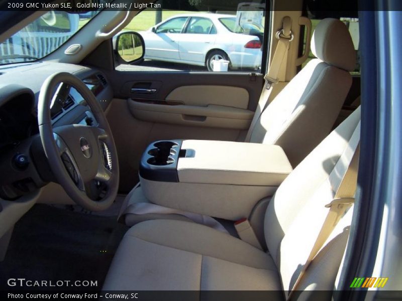Gold Mist Metallic / Light Tan 2009 GMC Yukon SLE