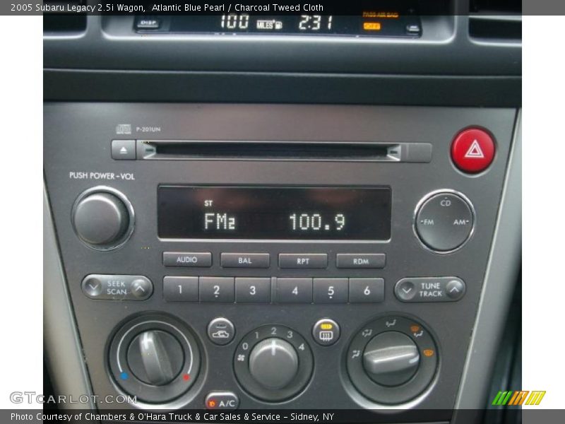Atlantic Blue Pearl / Charcoal Tweed Cloth 2005 Subaru Legacy 2.5i Wagon