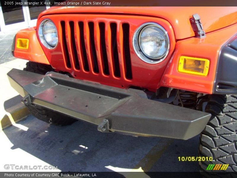 Impact Orange / Dark Slate Gray 2005 Jeep Wrangler X 4x4