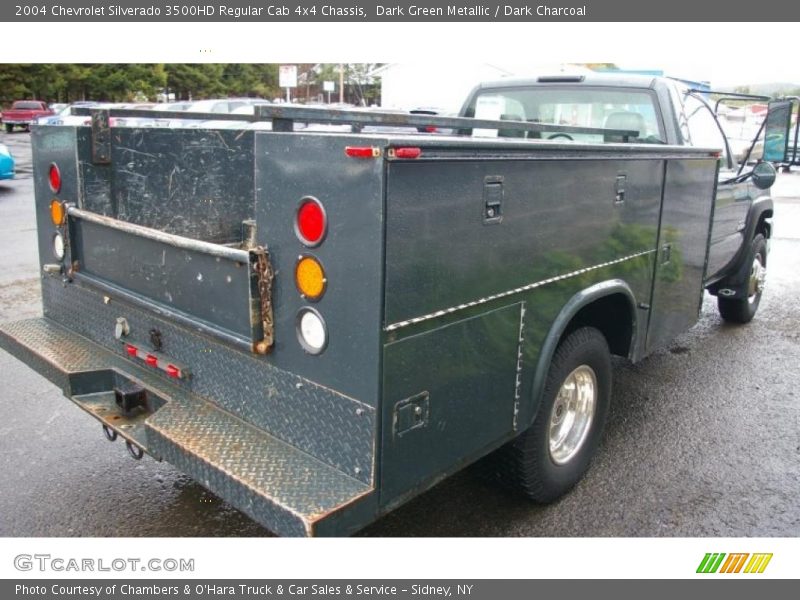 Dark Green Metallic / Dark Charcoal 2004 Chevrolet Silverado 3500HD Regular Cab 4x4 Chassis