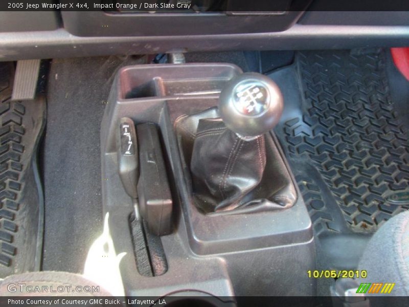 Impact Orange / Dark Slate Gray 2005 Jeep Wrangler X 4x4