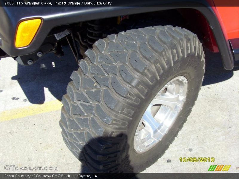 Impact Orange / Dark Slate Gray 2005 Jeep Wrangler X 4x4