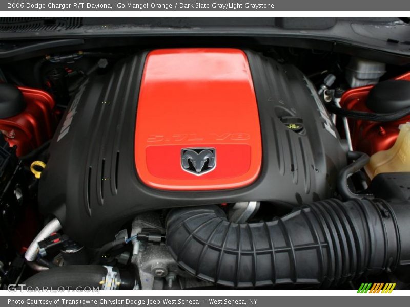 Go Mango! Orange / Dark Slate Gray/Light Graystone 2006 Dodge Charger R/T Daytona