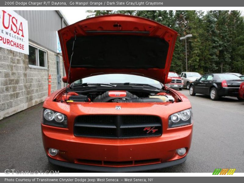 Go Mango! Orange / Dark Slate Gray/Light Graystone 2006 Dodge Charger R/T Daytona